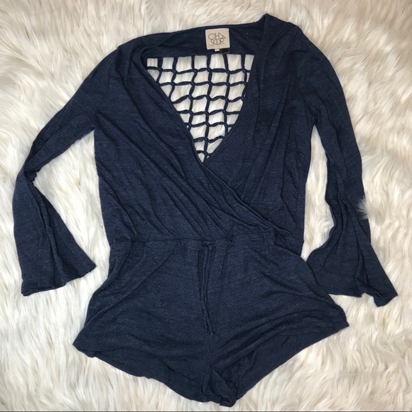 Chaser Pants - Chaser Brand Caged Back Romper